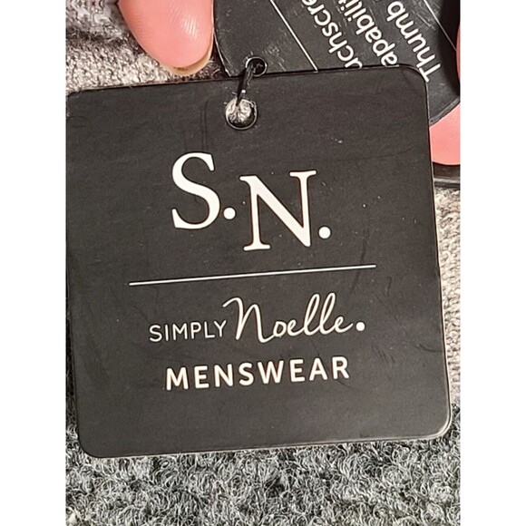 NEW Mens Simply Noelle Smart Touch Technology Gloves Gray Stripe Winter - Picture 5 of 6